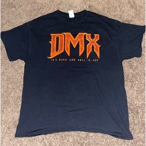 Vintage DMX 20th Anniversary Tour Shirt. “It’s Dark and Hell is Hot”. Used, good